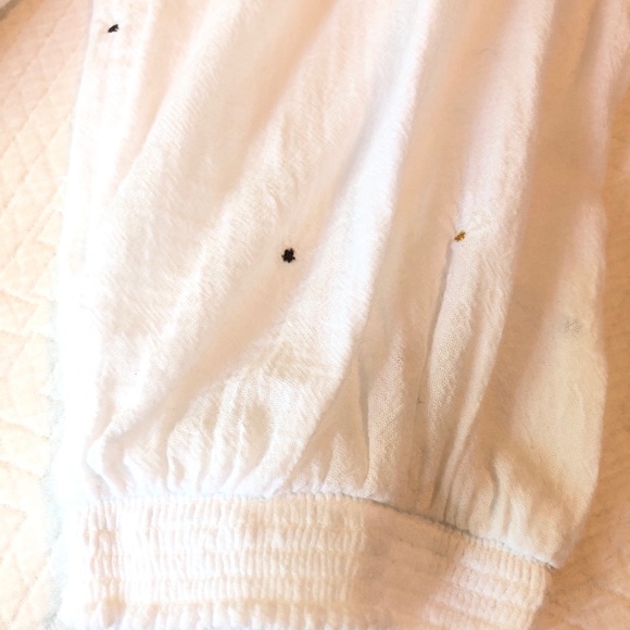 Lucky Brand long sleeved peasant blouse cotton - Picture 6 of 8